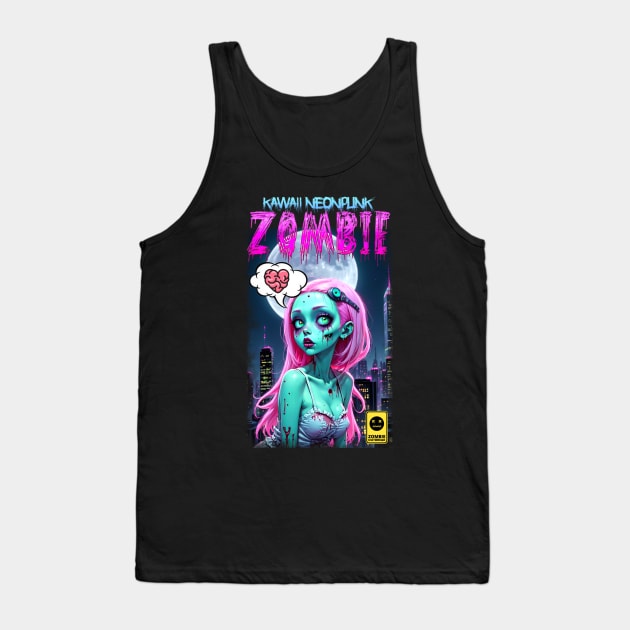 Kawaii Neonpunk Zombie 03 Tank Top by KawaiiDread